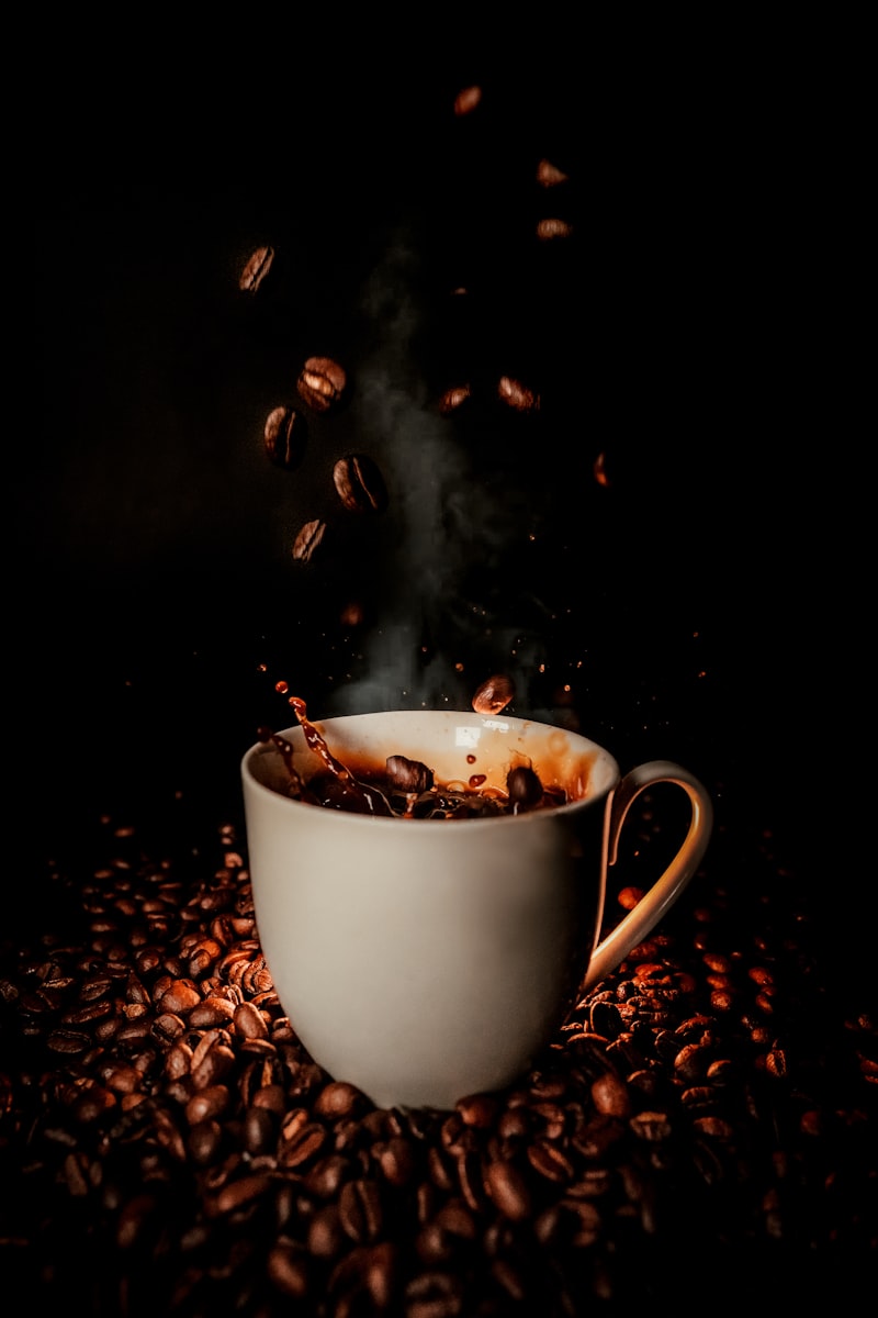 Colombian Supremo dark roasted coffee beans with rich chocolate appearance
